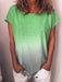 Women Gradient Tops Lady Loose T-shirts oversized S-5XL s - Kpopshop