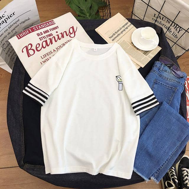 Kpop Newest 2019 cotton t shirt kpop GOT7 Japanese style small fresh round neck girl T-shirt korean kawaii Tee shirt women loose summer tops that you'll fall in love with. At an affordable price at KPOPSHOP, We sell a variety of 2019 cotton t shirt kpop GOT7 Japanese style small fresh round neck girl T-shirt korean kawaii Tee shirt women loose summer tops with Free Shipping.