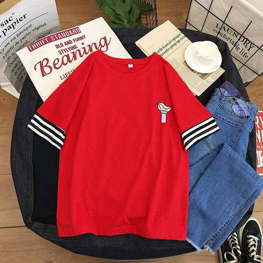 Kpop Newest 2019 cotton t shirt kpop GOT7 Japanese style small fresh round neck girl T-shirt korean kawaii Tee shirt women loose summer tops that you'll fall in love with. At an affordable price at KPOPSHOP, We sell a variety of 2019 cotton t shirt kpop GOT7 Japanese style small fresh round neck girl T-shirt korean kawaii Tee shirt women loose summer tops with Free Shipping.