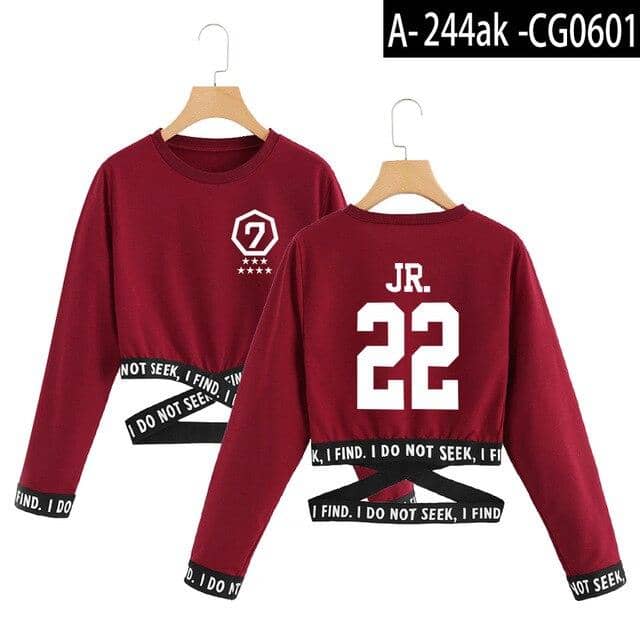Kpop Newest 2019 got7 T-Shirts Summer kpop T shirt crop top women clothes 2019 korean style women long sleeve Fashion tops streetwear that you'll fall in love with. At an affordable price at KPOPSHOP, We sell a variety of 2019 got7 T-Shirts Summer kpop T shirt crop top women clothes 2019 korean style women long sleeve Fashion tops streetwear with Free Shipping.
