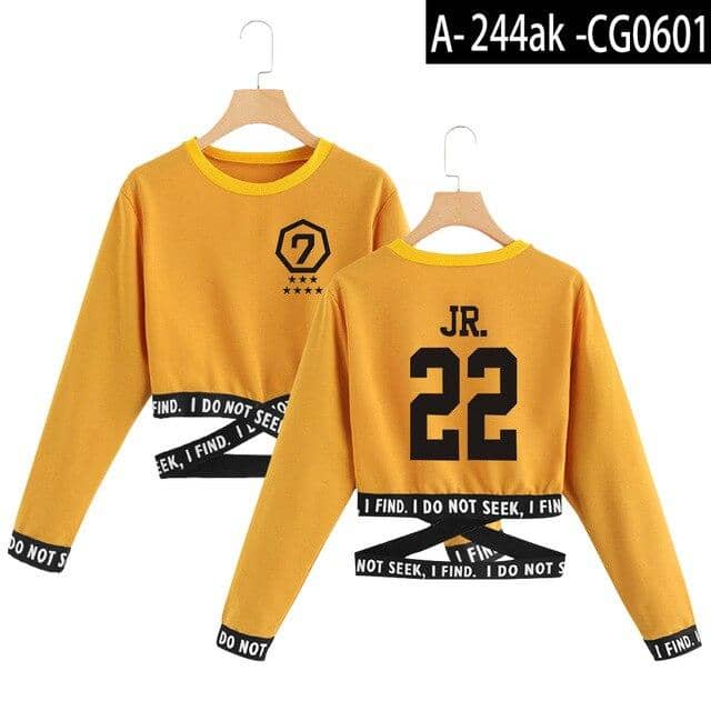 Kpop Newest 2019 got7 T-Shirts Summer kpop T shirt crop top women clothes 2019 korean style women long sleeve Fashion tops streetwear that you'll fall in love with. At an affordable price at KPOPSHOP, We sell a variety of 2019 got7 T-Shirts Summer kpop T shirt crop top women clothes 2019 korean style women long sleeve Fashion tops streetwear with Free Shipping.