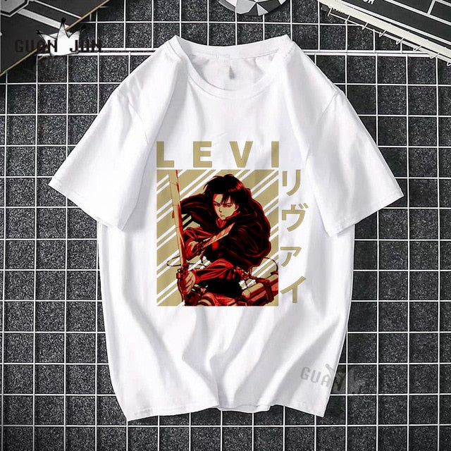 2020 Anime Attack On Titan T Shirts Tees Shirt Tops Design Cotton Black Short-Sleeved Aesthetic Japanese Anime T Shirt