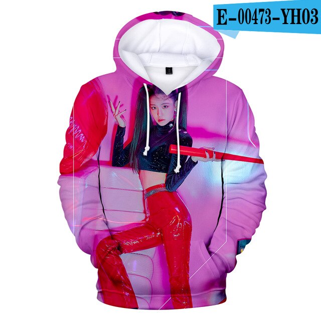 2020 New Arrival ITZY 3D Hoodies Men/women Autumn Winter Fashion Harajuku Sweatshirts 3D Print ITZY Hip Hop Creative Hoodie Tops