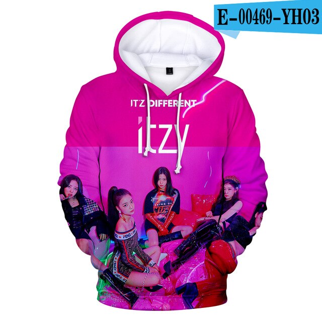 2020 New Arrival ITZY 3D Hoodies Men/women Autumn Winter Fashion Harajuku Sweatshirts 3D Print ITZY Hip Hop Creative Hoodie Tops
