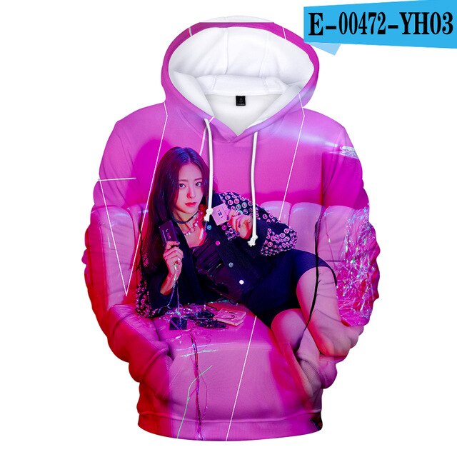 2020 New Arrival ITZY 3D Hoodies Men/women Autumn Winter Fashion Harajuku Sweatshirts 3D Print ITZY Hip Hop Creative Hoodie Tops