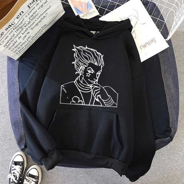 2021 Hot Japanese Anime Manga Kawaii Hunter X Hunter Hoodies Men/Women Short Sleeve Sweatshirt  For Teens
