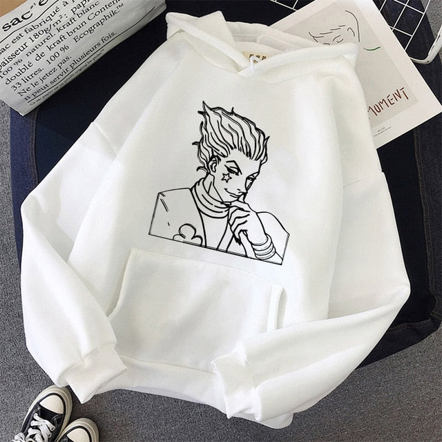 2021 Hot Japanese Anime Manga Kawaii Hunter X Hunter Hoodies Men/Women Short Sleeve Sweatshirt  For Teens