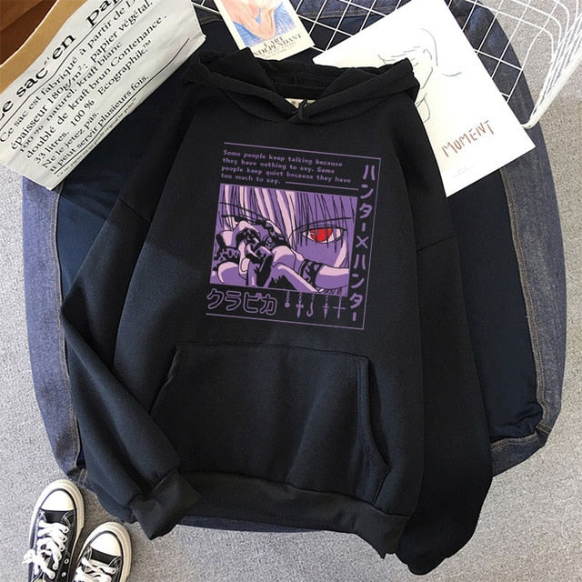 2021 Hot Japanese Anime Manga Kawaii Hunter X Hunter Hoodies Men/Women Short Sleeve Sweatshirt  For Teens