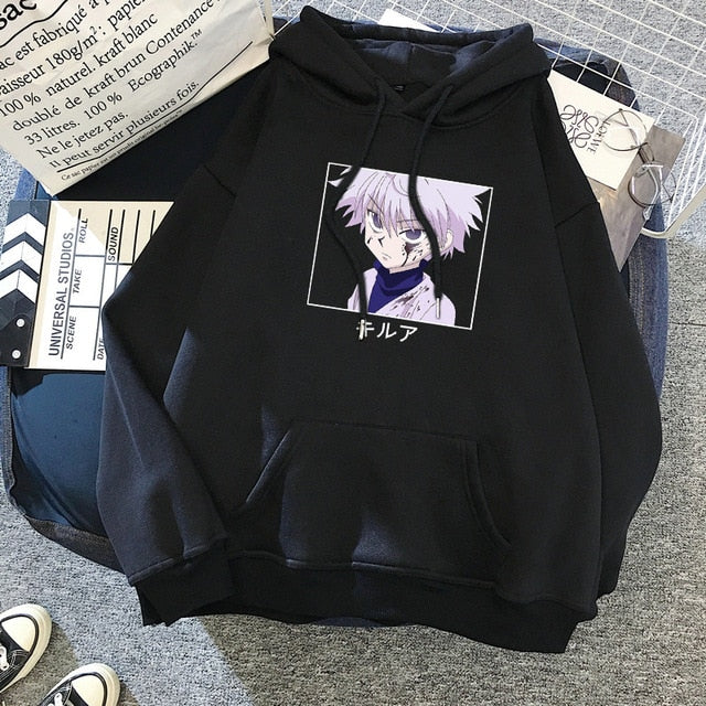 2021 Hot Japanese Anime Manga Kawaii Hunter X Hunter Hoodies Men/Women Short Sleeve Sweatshirt  For Teens