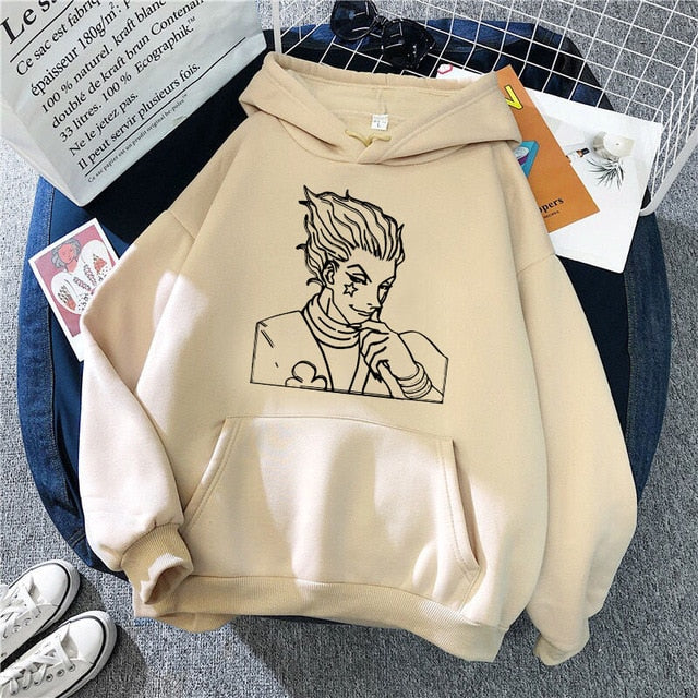 2021 Hot Japanese Anime Manga Kawaii Hunter X Hunter Hoodies Men/Women Short Sleeve Sweatshirt  For Teens