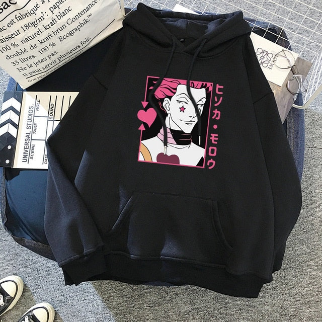 2021 Hot Japanese Anime Manga Kawaii Hunter X Hunter Hoodies Men/Women Short Sleeve Sweatshirt  For Teens