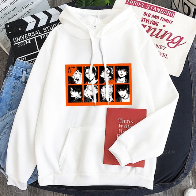 2021korean New Straykids Cartoon Letter Hoodie Fashion Album Streetwear Men Clothes Oversized Winter Sweatshirt