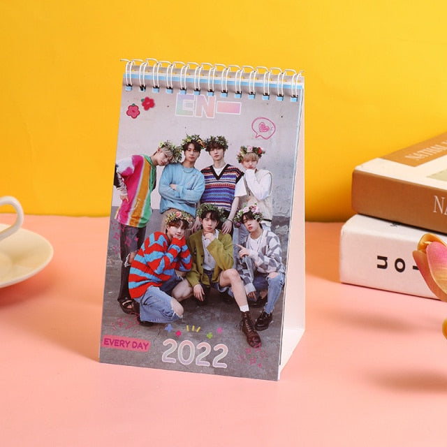2022 KPOP Bangtan Boys  Seventeen Straykids Ateez Aespa Calendar Student Gifts