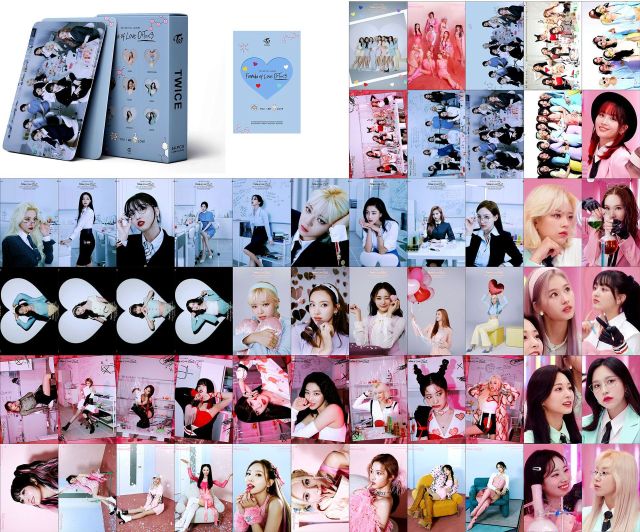2022 NEW 54pcs/set TWICE Postcard Photo Lomo Cards New Album FORMULA OF LOVE THE FEELS TASTE OF LOVE Cards Kpop TWICE Photocards
