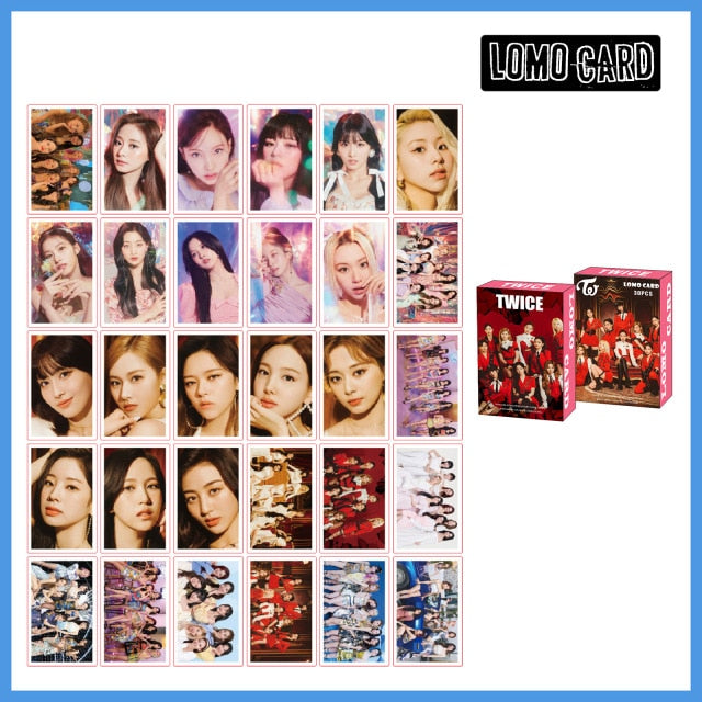 2022 NEW 54pcs/set TWICE Postcard Photo Lomo Cards New Album FORMULA OF LOVE THE FEELS TASTE OF LOVE Cards Kpop TWICE Photocards