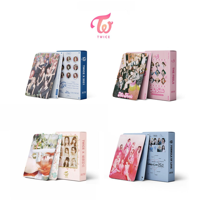 2022 NEW 54pcs/set TWICE Postcard Photo Lomo Cards New Album FORMULA OF LOVE THE FEELS TASTE OF LOVE Cards Kpop TWICE Photocards