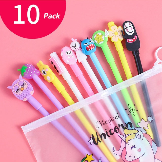 20Pcs/Set Gel Pen Unicorn Pen Stationery Kawaii School Supplies Gel Ink Pen School Stationery Office Suppliers Pen Kids Gifts