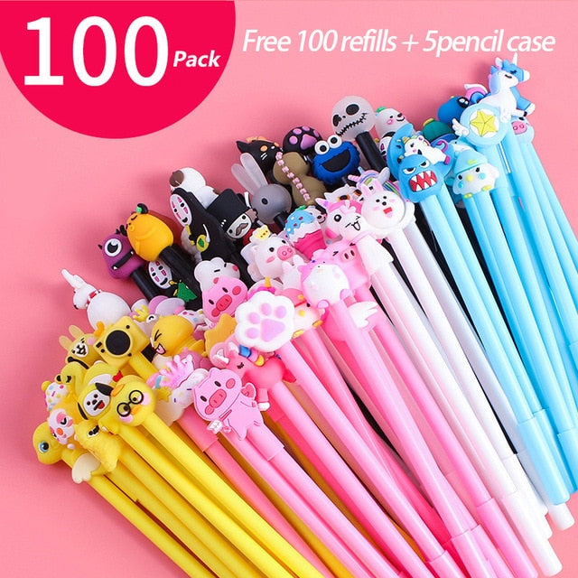 20Pcs/Set Gel Pen Unicorn Pen Stationery Kawaii School Supplies Gel Ink Pen School Stationery Office Suppliers Pen Kids Gifts