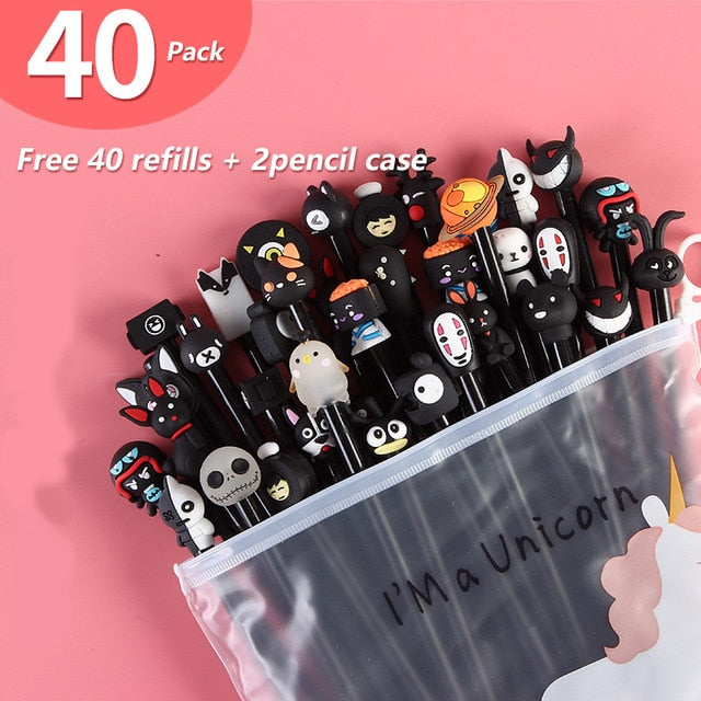20Pcs/Set Gel Pen Unicorn Pen Stationery Kawaii School Supplies Gel Ink Pen School Stationery Office Suppliers Pen Kids Gifts