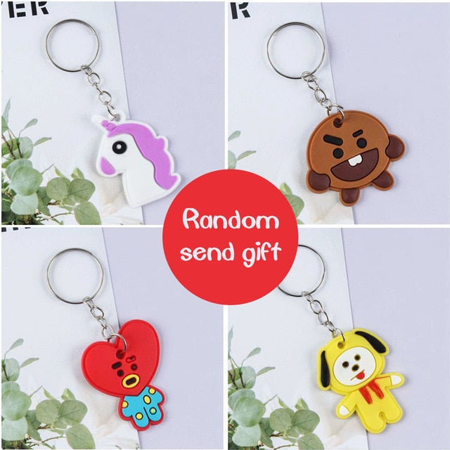 22cm Cartoon Animal Bangtan Boy Plush Toy KPOP Star Group Bt21 Soft Stuffed Pillow Dolls Cute Neck Pillow Toy Christmas Gift