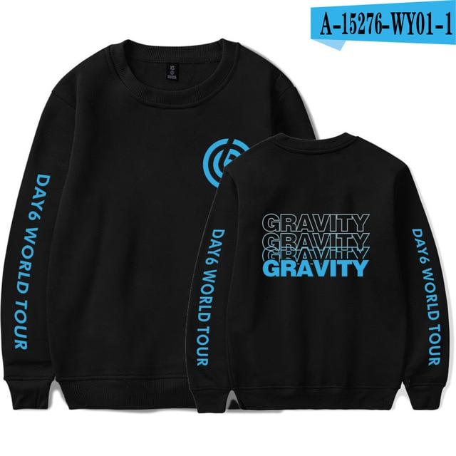kpop day6 world tour gravity concertame unisex fleece/thin pullover Sweatshirt