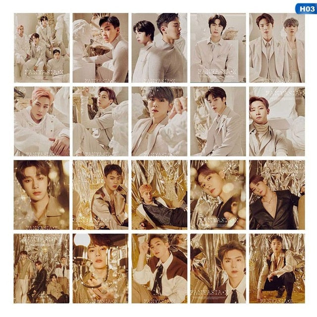 27Pcs/Set Kpop Astro Day6 MONSTA X NCT TXT Self Made Paper Lomo Card  Photocard Fans Gift Collection