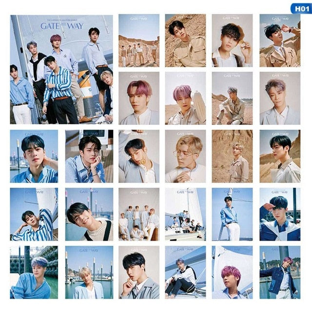 27Pcs/Set Kpop Astro Day6 MONSTA X NCT TXT Self Made Paper Lomo Card  Photocard Fans Gift Collection