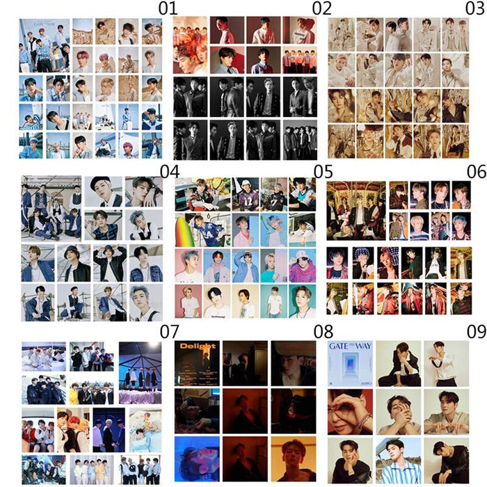 27Pcs/Set Kpop Astro Day6 MONSTA X NCT TXT Self Made Paper Lomo Card  Photocard Fans Gift Collection
