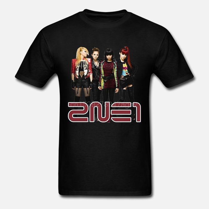 2NE1 Short Sleeve Plain Whites T-shirt