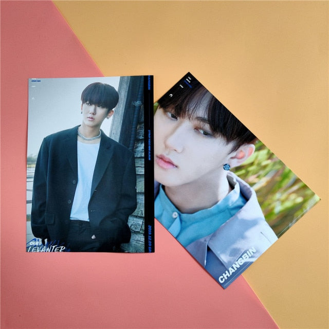2pcs/set 21*30cm Kpop Stray Kids poster new album LEVANTER Photo self-adhesive HD album poster sticker