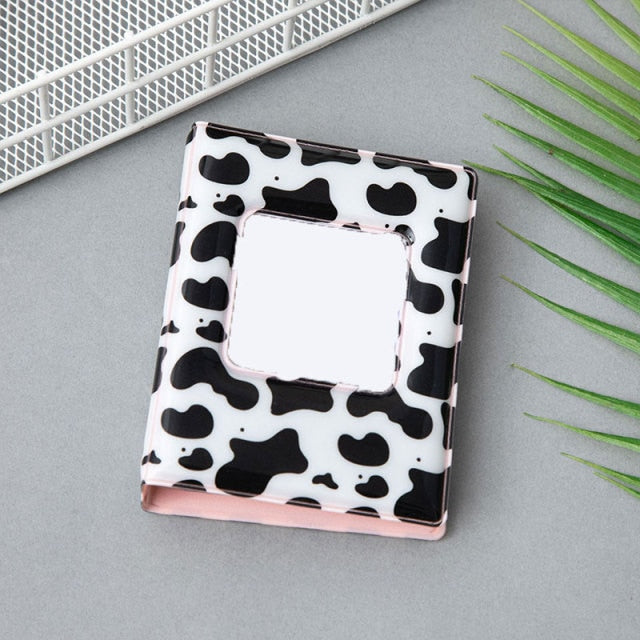 3 Inch Mini Photo Album 32 Pockets Square Hollow Kpop Card Holder Bronzing Stars Picture Storage Case PVC Photocard Holder