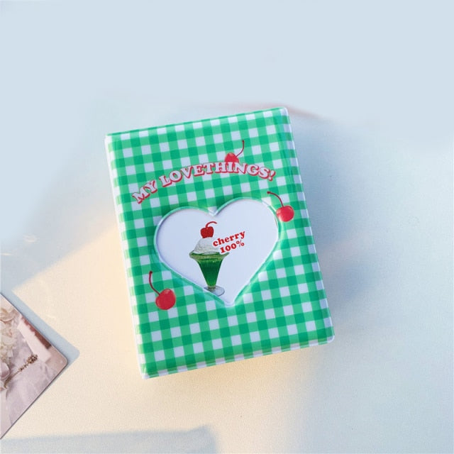 3 Inch Mini Photo Album 32 Pockets Square Hollow Kpop Card Holder Bronzing Stars Picture Storage Case PVC Photocard Holder