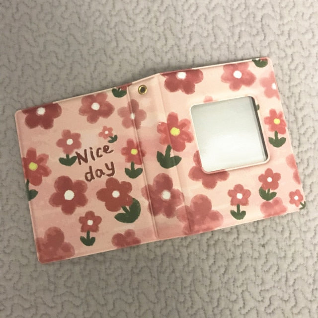 3 Inch Mini Photo Album 32 Pockets Square Hollow Kpop Card Holder Bronzing Stars Picture Storage Case PVC Photocard Holder