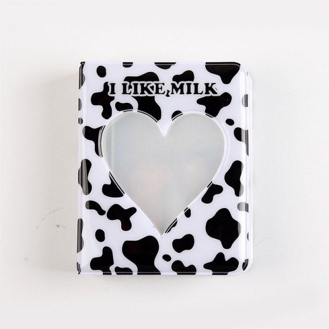3 Inch Mini Photo Album 32 Pockets Square Hollow Kpop Card Holder Bronzing Stars Picture Storage Case PVC Photocard Holder