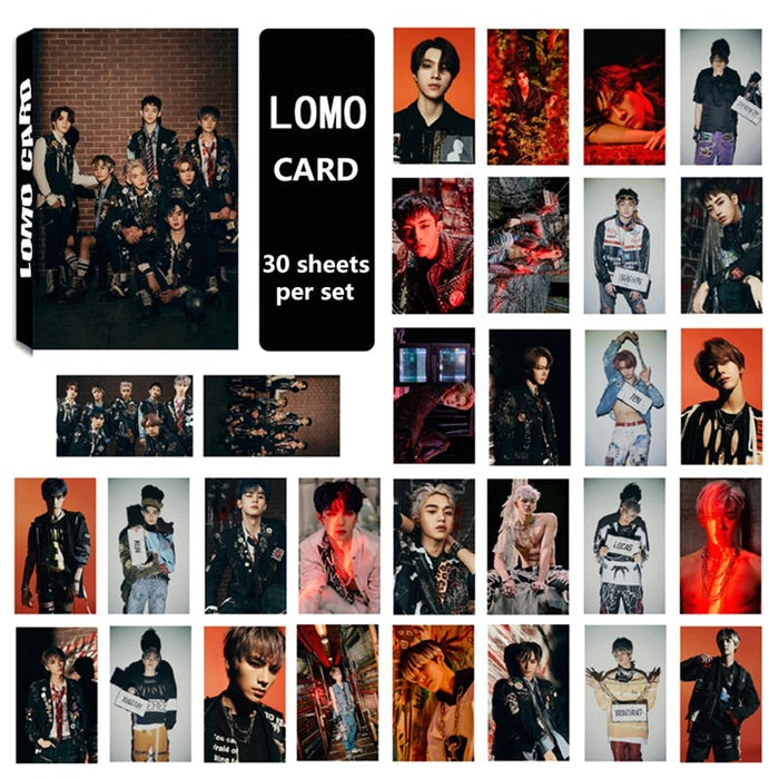 30PCS/Set KPOP NCT WayV New Album Self Made Paper Lomo Card LUCAS TEN WINWIN Photo Card Photocards For Fans