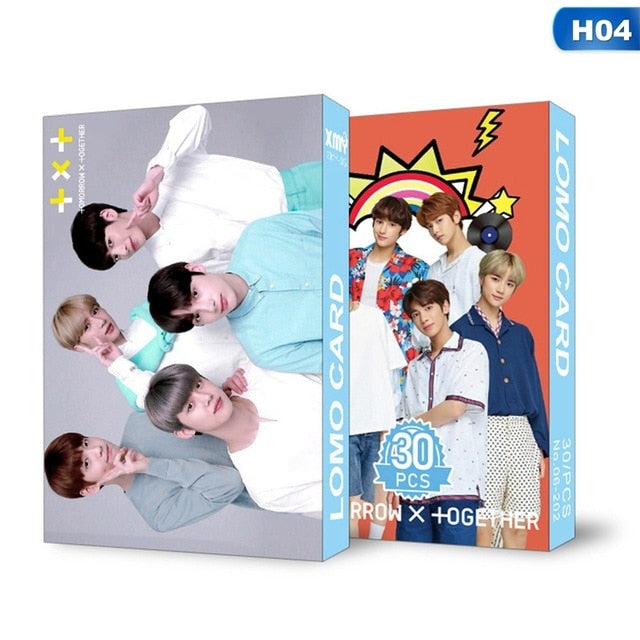 30PCS/Set Kpop STRAY KIDS TXT Twice GOT7 EXO ITZY LOMO Card Good Quality Album Poster HD Photocard Fans Gift