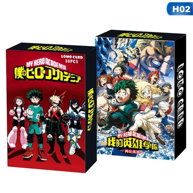 30Pcs/Box My Hero Academia DARLING In The FRANXX Re Lomo Card Mini Postcard Fans Gift Fans Collection