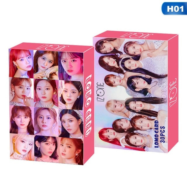 30Pcs/Box Kpop ATEEZ Astro SEVENTEEN IZONE ITZY Photocard Lomo Card Photograph Cards Fans Gift