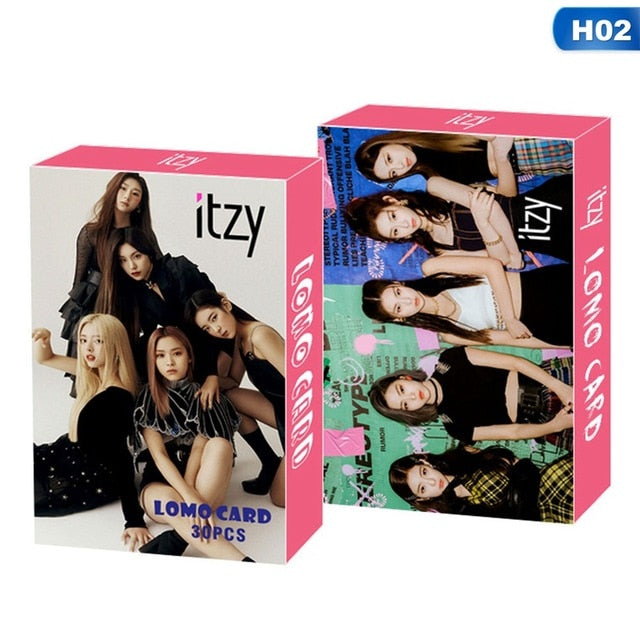 30Pcs/Box Kpop ATEEZ Astro SEVENTEEN IZONE ITZY Photocard Lomo Card Photograph Cards Fans Gift