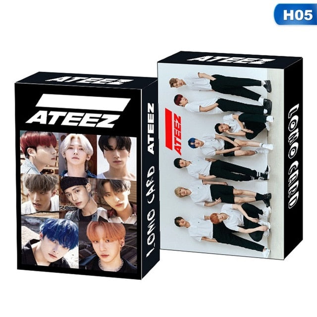 30Pcs/Box Kpop ATEEZ Astro SEVENTEEN IZONE ITZY Photocard Lomo Card Photograph Cards Fans Gift
