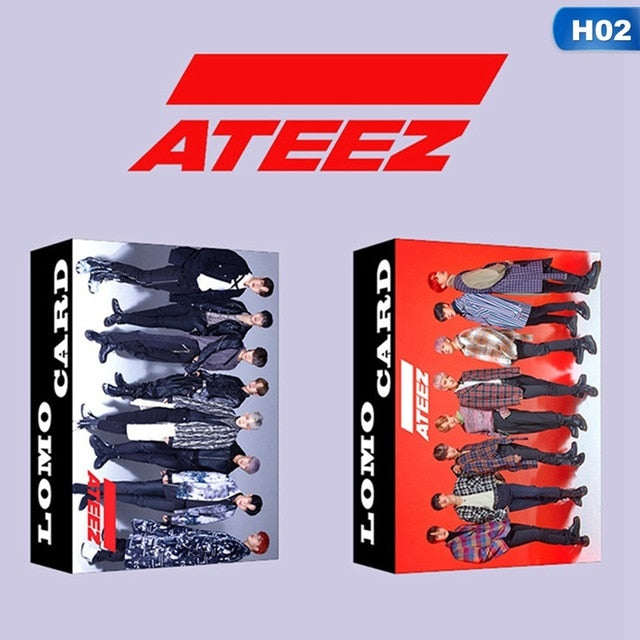 30Pcs/set KPOP ATEEZ RED VELVET MOMOLAND Photocard Lomo Card Paper Small Cards Album