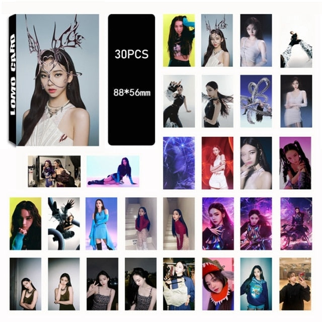 30Pcs/set Kpop Aespa Photocards WINTER KARINA Postcards New Album Savage Self Made HD LOMO Cards Photo Card Fans Collection Gift