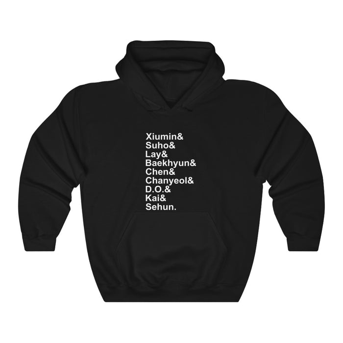 EXO Xiumin & Suho & Baekhyun& Chen& Chanyeol& Do & Kai& Sehun Hoodie - EXO Hoodies - Kpop Pullover Hoodie