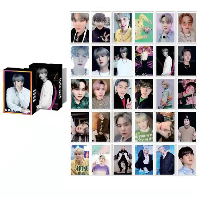 30pcs/box Kpop Boys Lomo Card Set Jungkook Jimin Photocard Stray Kids Photo Card Album