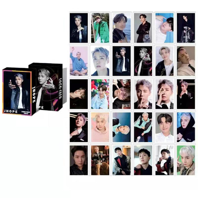 30pcs/box Kpop Boys Lomo Card Set Jungkook Jimin Photocard Stray Kids Photo Card Album