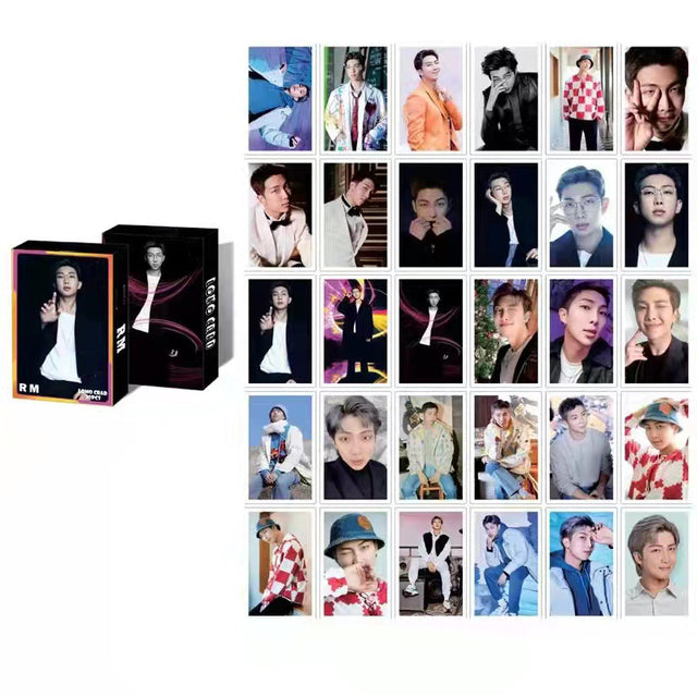 30pcs/box Kpop Boys Lomo Card Set Jungkook Jimin Photocard Stray Kids Photo Card Album