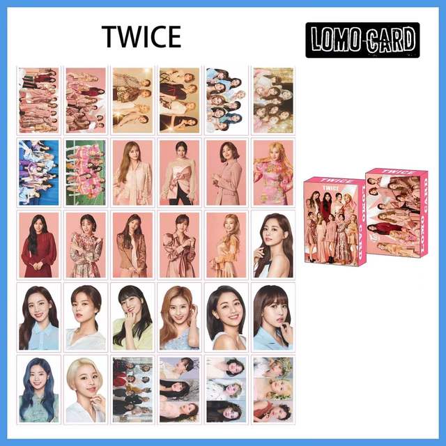30pcs/box Kpop Stray kids TWICE ITZY IU NEW Ablum Postcard Lomo Cards Korea Group