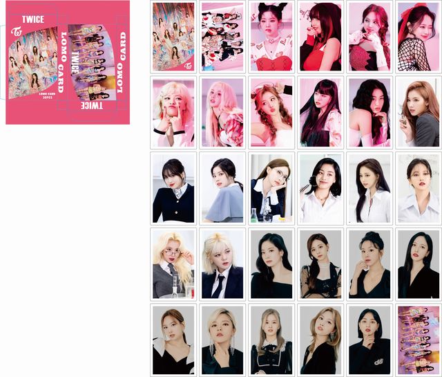 30pcs/box Kpop Stray kids TWICE ITZY IU NEW Ablum Postcard Lomo Cards Korea Group