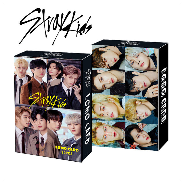 30pcs/box Kpop Stray kids TWICE ITZY IU NEW Ablum Postcard Lomo Cards Korea Group