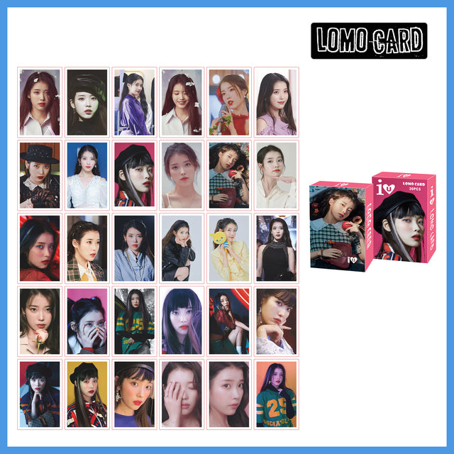 30pcs/box Kpop Stray kids TWICE ITZY IU NEW Ablum Postcard Lomo Cards Korea Group